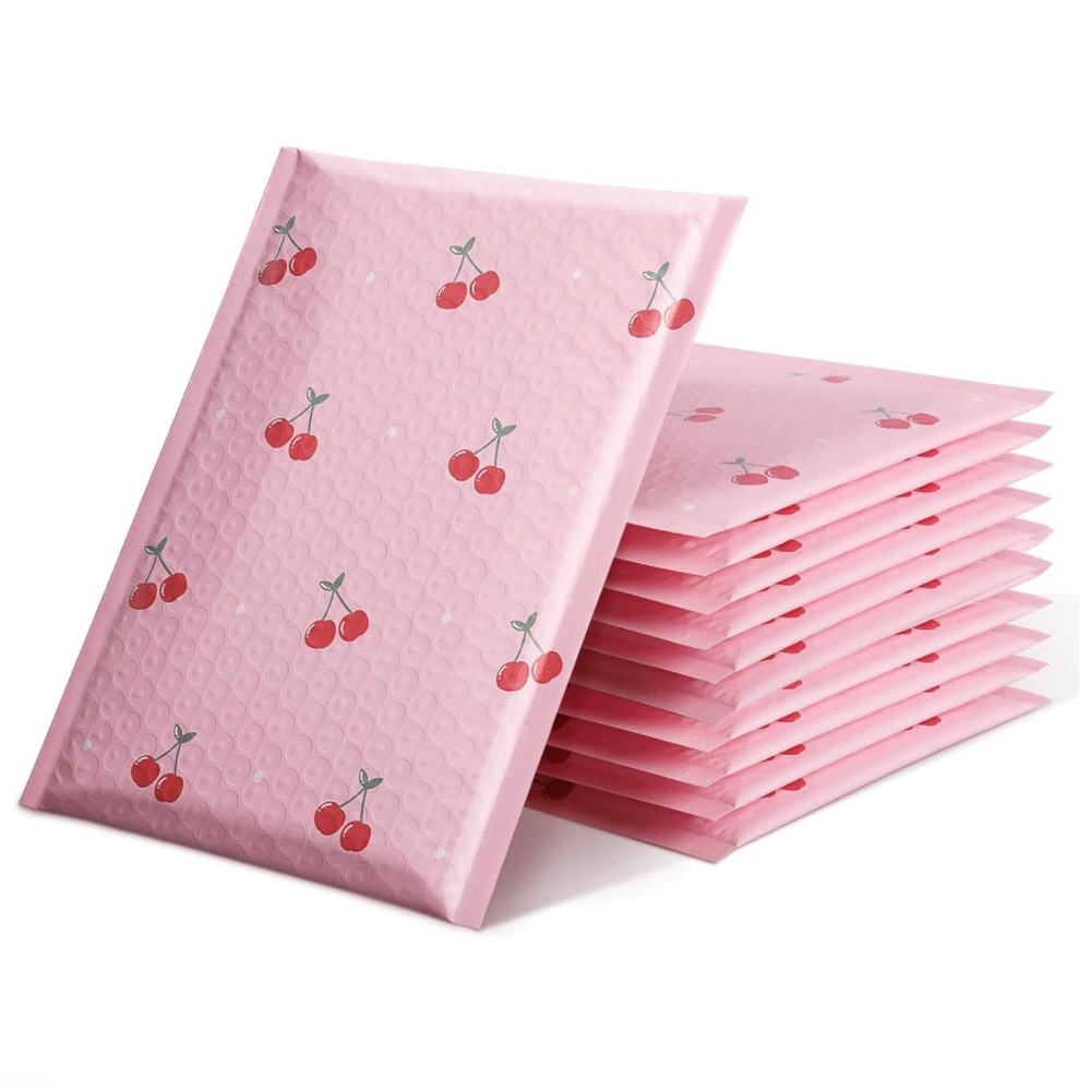 12- Cherry Bubble Mailers 6x10